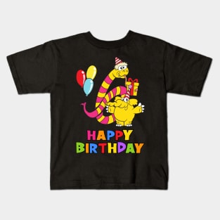 6th Birthday Party 6 Year Old Six Years Kids T-Shirt